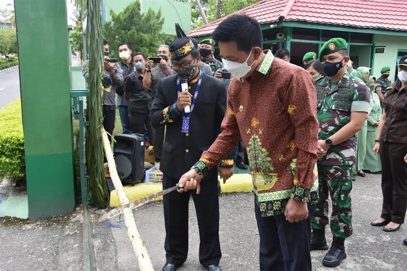 Bupati H Nadalsyah Sambut Pejabat Baru Dandim 1013 Muara Teweh