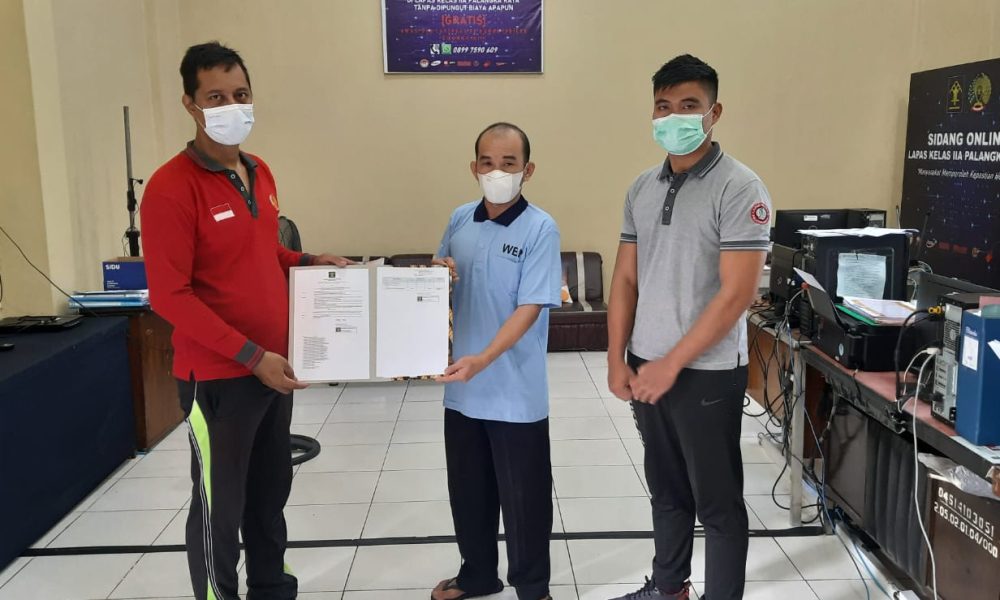 Perayaan Waisak, 1 Warga Binaan Lapas Palangka Raya Terima Remis