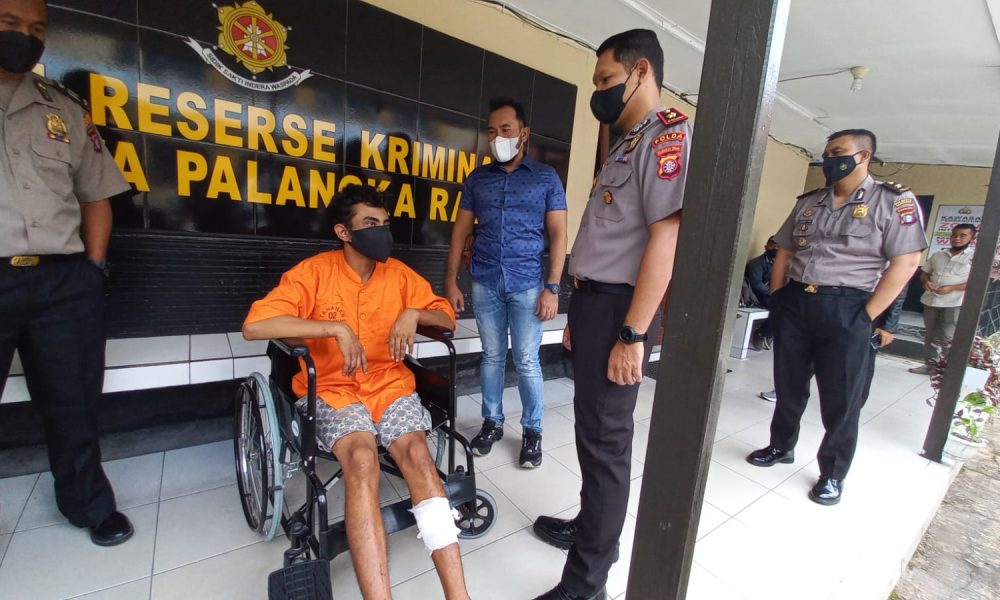 3 Timah Panas Bersarang di Kaki DPO Curanmor