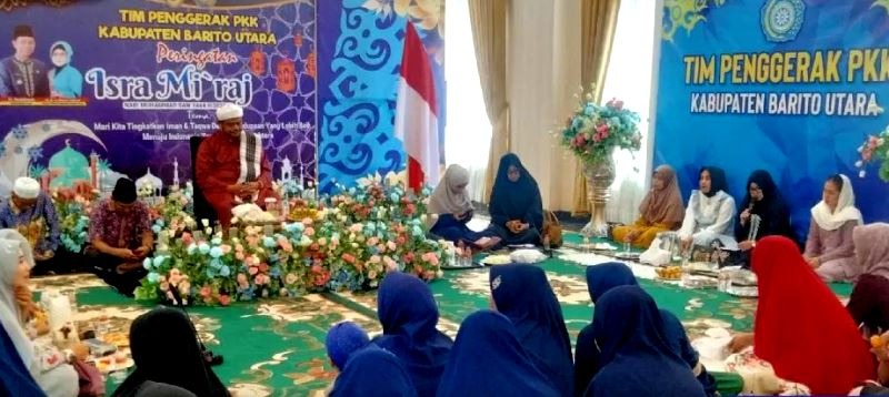 Pererat Tali Ukhuwah Islamiyah TP PKK Barito Utara Langsungkan Isra Mi’raj