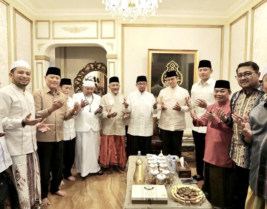 Silaturahmi Lebaran Bersama Anies dan Habib Salim Segaf, AHY: Terima Kasih Sambutan Hangatnya