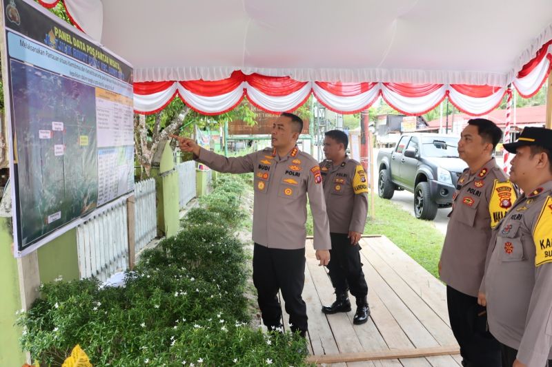 Kapolresta Palangka Raya Pantau Pos Pengamanan Mudik Lebaran