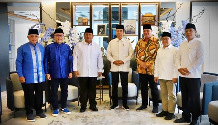 Dibidani Jokowi, Koalisi Besar KIB-KIR Pilpres 2024. PDIP Ditinggal?