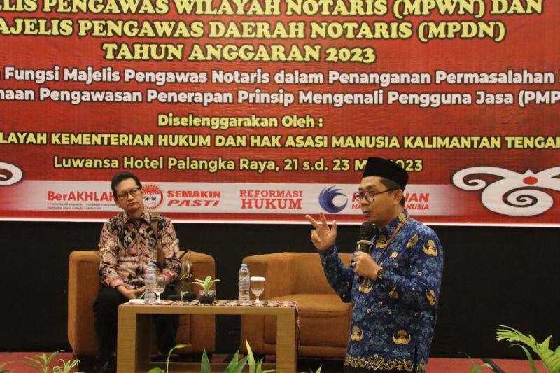 Kemenkumham: MPWN Tingkatkan Pengawasan Notaris Cegah Pencucian Uang