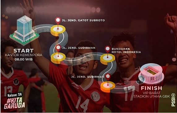 Mau Cegat Arak-arakan Tim Emas SEA Games? Ini Rute Terbaru!