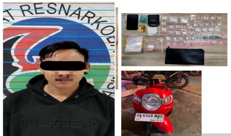 Polresta Banjarmasin Ringkus Pengedar Puluhan Gram Sabu Dan Ekstasi