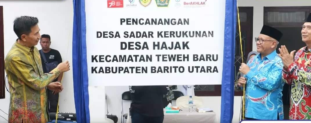Desa Hajak Dicanangkan Sebagai Desa Kerukunan Umat Beragama