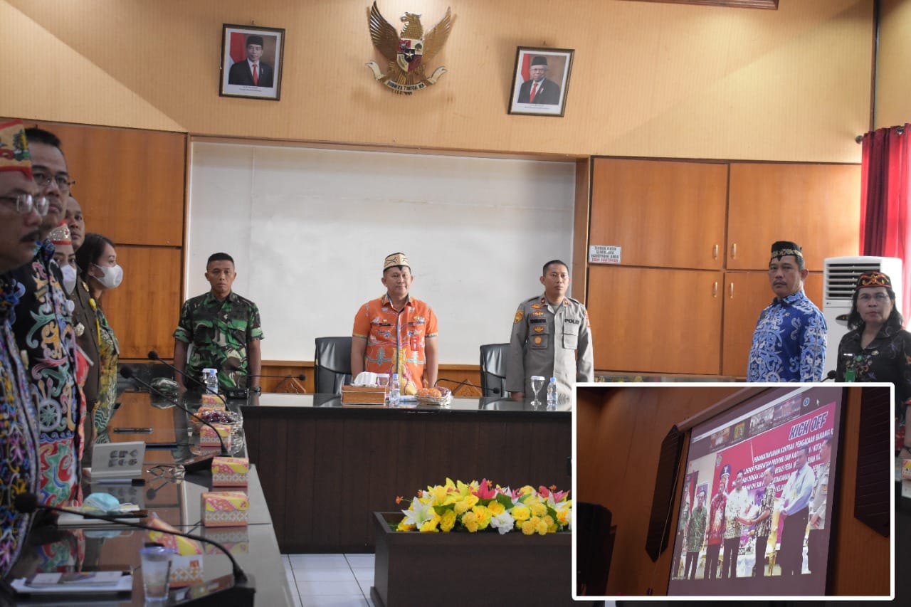 Pemkab Kapuas Ikuti Penandatanganan Kontrak Pengadaan Barang dan Jasa
