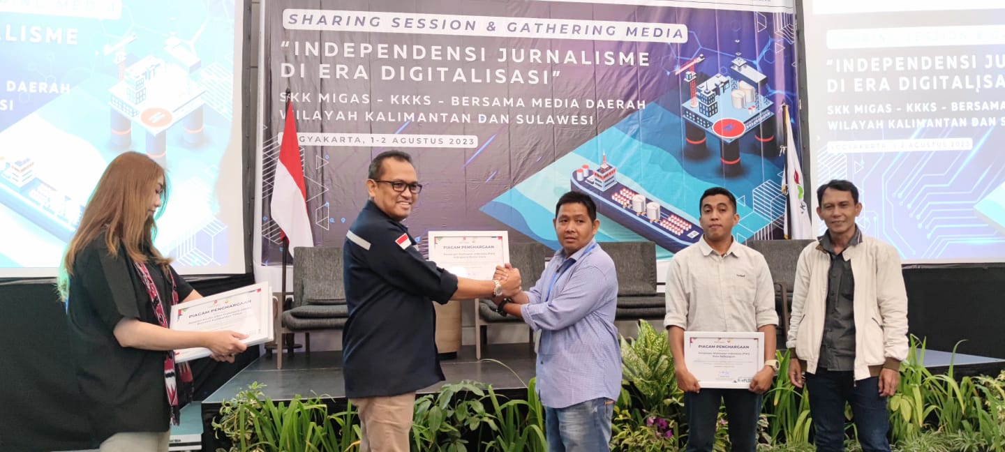 PWI Barito Utara Raih Penghargaan dari SKK Migas Wilayah Kalsul