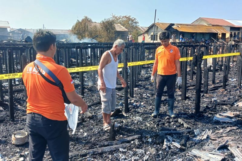 Polisi Selidiki Kebakaran Puluhan Rumah di Palangka Raya