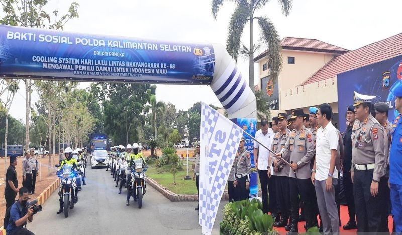 Polda Kalimantan Selatan Bagikan 10 Ribu Paket Sembako