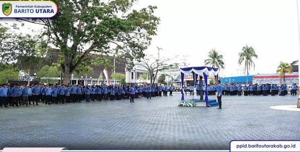Pemkab Barito Utara Langsungkan Apel Gabungan