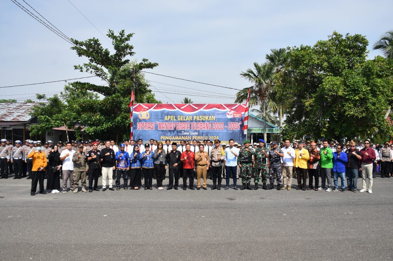 Apel Pasukan Operasi Mantap Brata Telabang 2023-2024 Untuk Kesiapan Pemilu 2024
