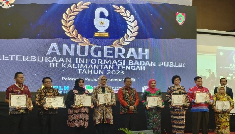 Empat Pemda di Kalteng Raih Predikat Informatif Keterbukaan Informasi