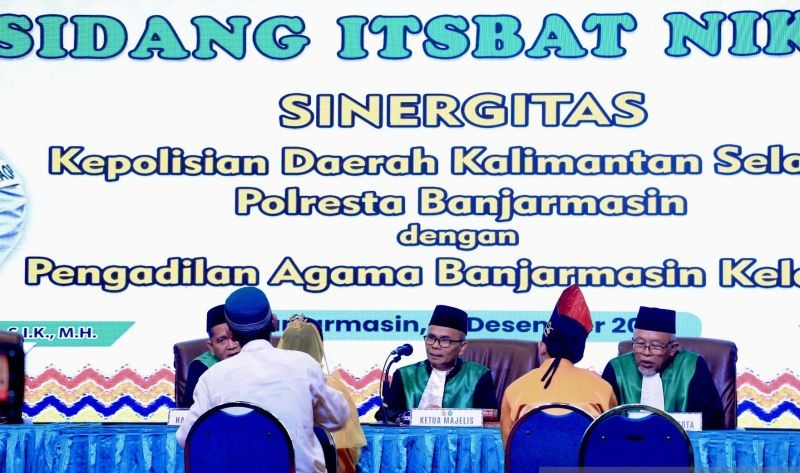 Polresta Banjarmasin Gelar Isbat Nikah 102 Pasangan Tercatat Di KUA