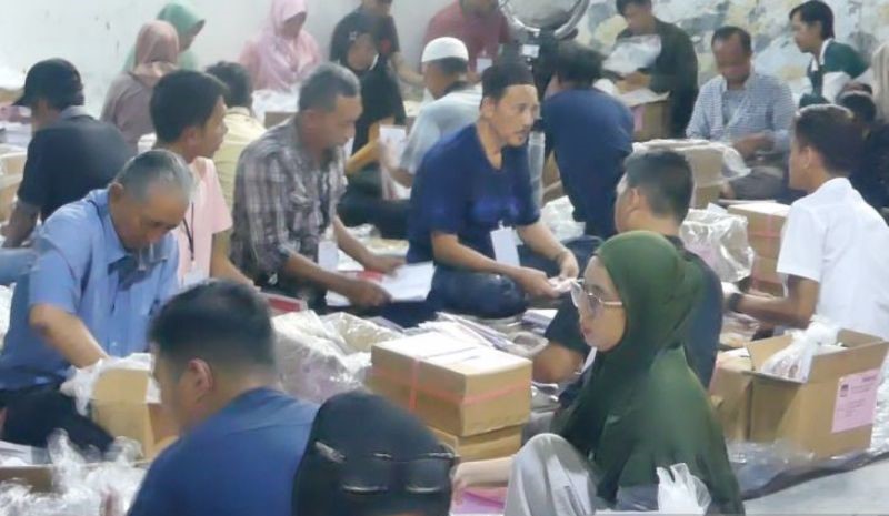 KPU Banjarmasin Temukan 1.154 Surat Suara Rusak