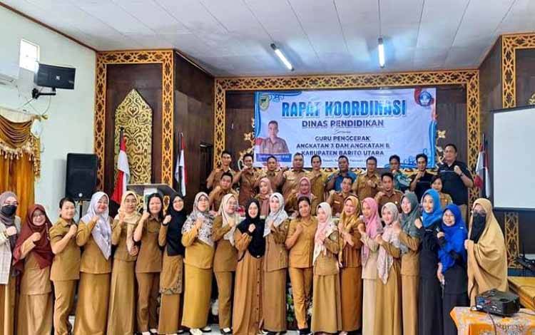 Dinas Pendidikan Barito Utara Rakor bersama Guru Penggerak Angkatan 3 dan Angkatan 8