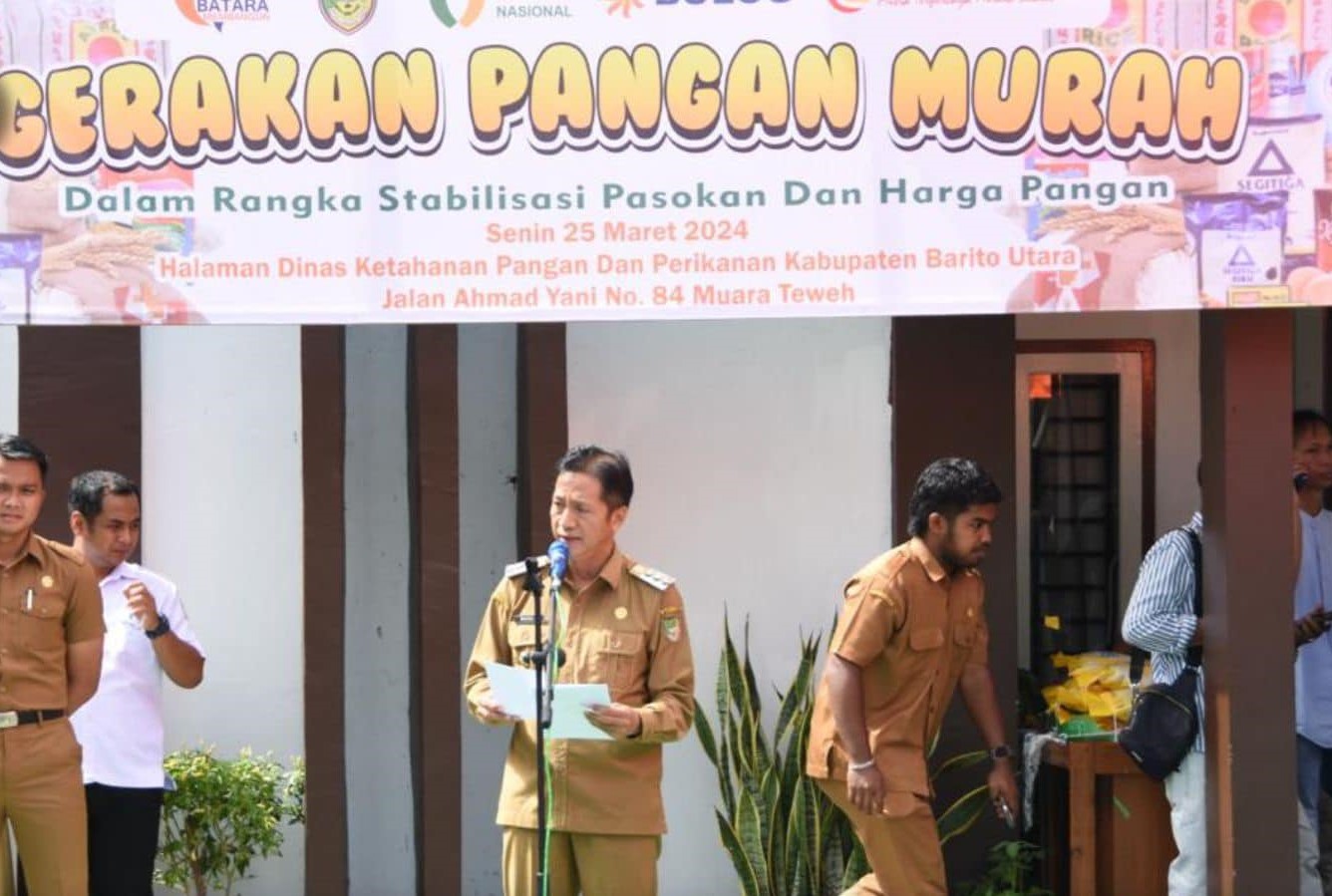 Dinas KPP Barito Utara Menggelar Gerakan Pangan Murah