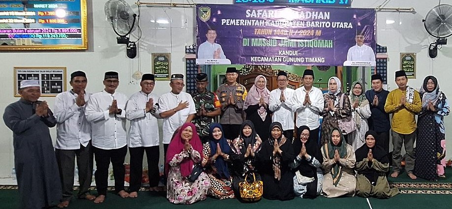 Pj Bupati Barito Utara Safari Ramadhan di Masjid Istiqomah Kandui