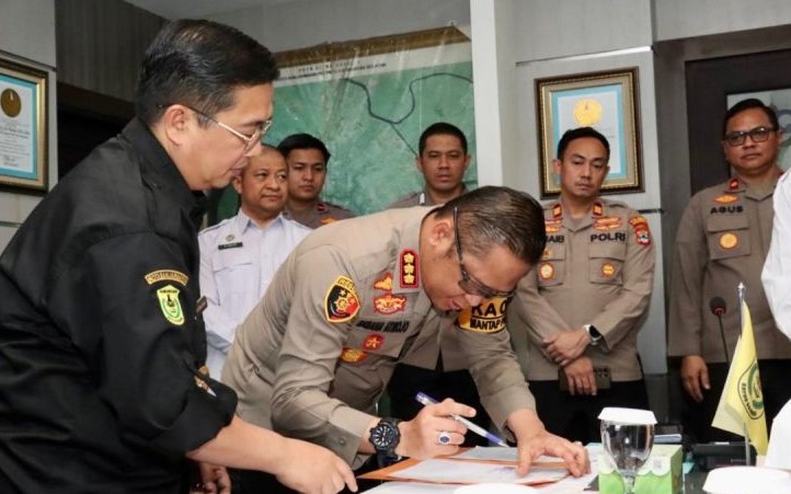 Polresta Banjarmasin Terima Dana Hibah Pengamanan Pilkada Rp6 Miliar