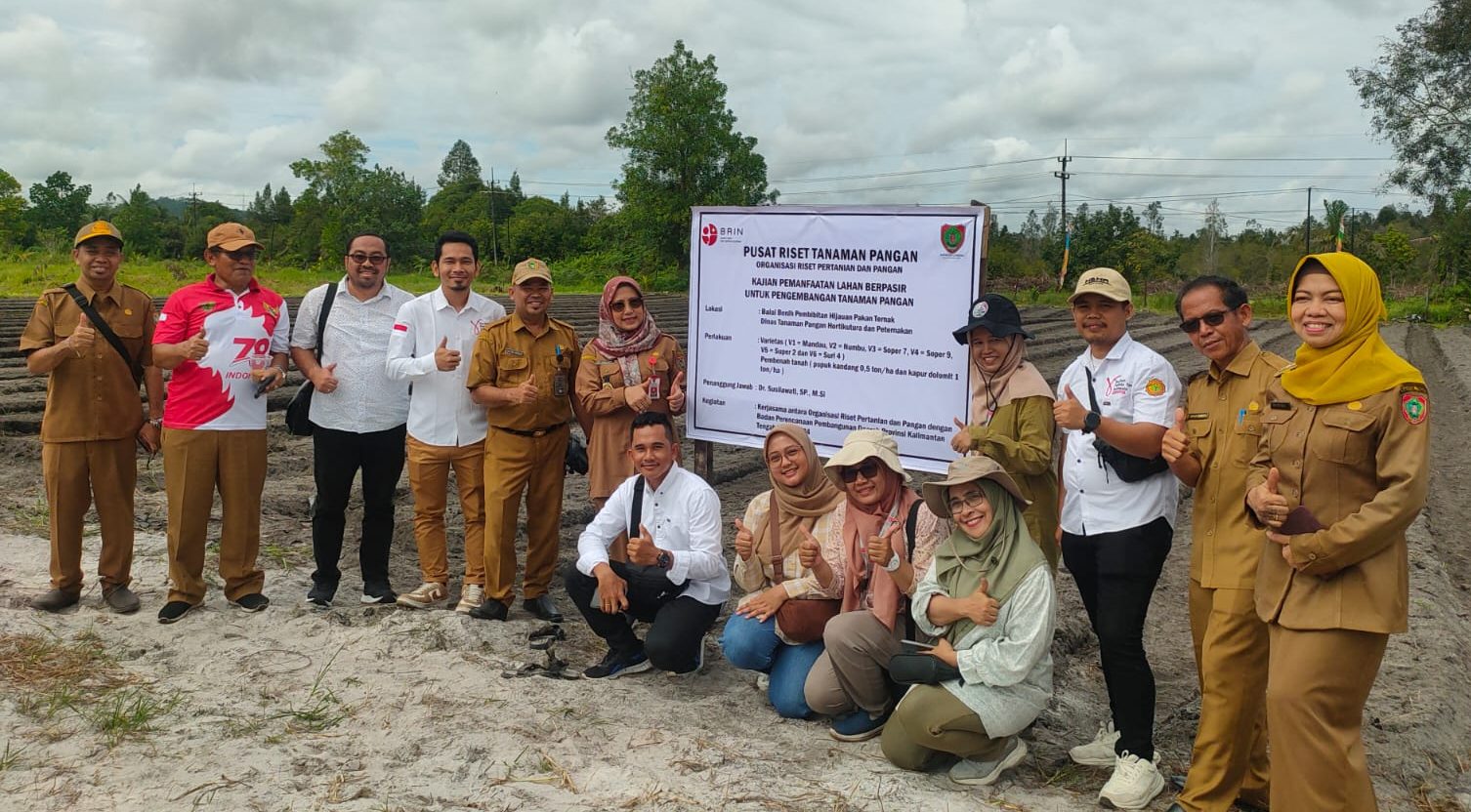 Gempita dan Dinas TPHP Kalteng Hadiri Tanam 5 Varietas Sorgum