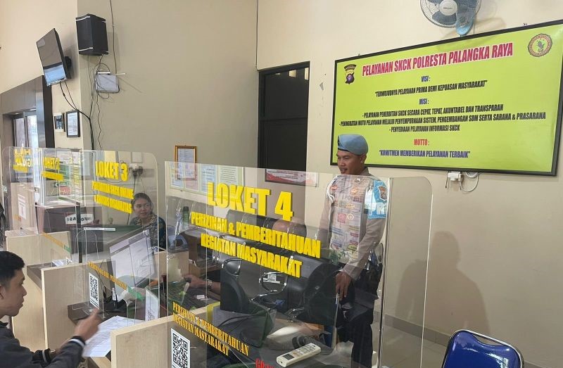 Propam Polresta Palangka Raya Awasi Pelaksanaan Pelayanan Publik