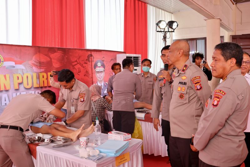 Polda Kalteng Gelar Bakti Kesehatan Secara Gratis untuk Masyarakat