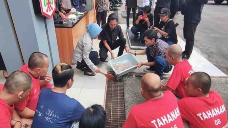 Polres Kotim Musnahkan Sabu Senilai Rp1,4 Miliar Hasil Operasi Antik