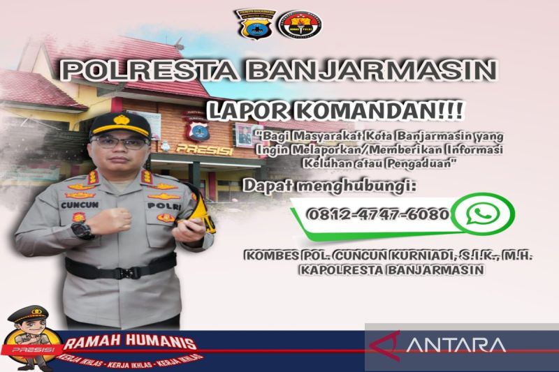 Kapolresta Banjarmasin Siapkan Nomor Telepon Khusus “Lapor Komandan”