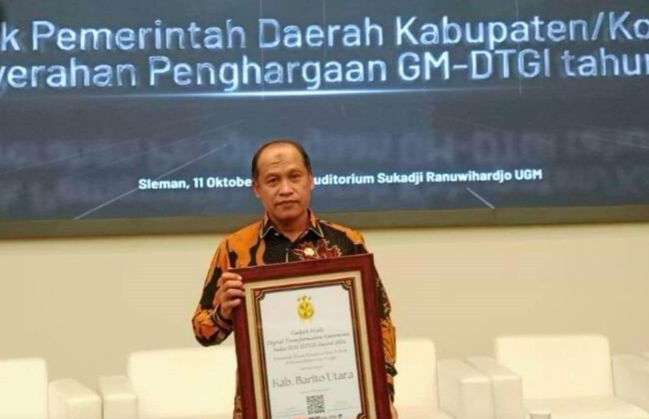 Pemkab Barut Masuk 10 Pemda Terbaik Pelaksana Transformasi Digital se Indonesia